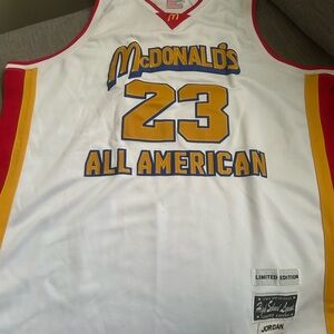 Micheal Jordan McDonalds All-American throwback jersey